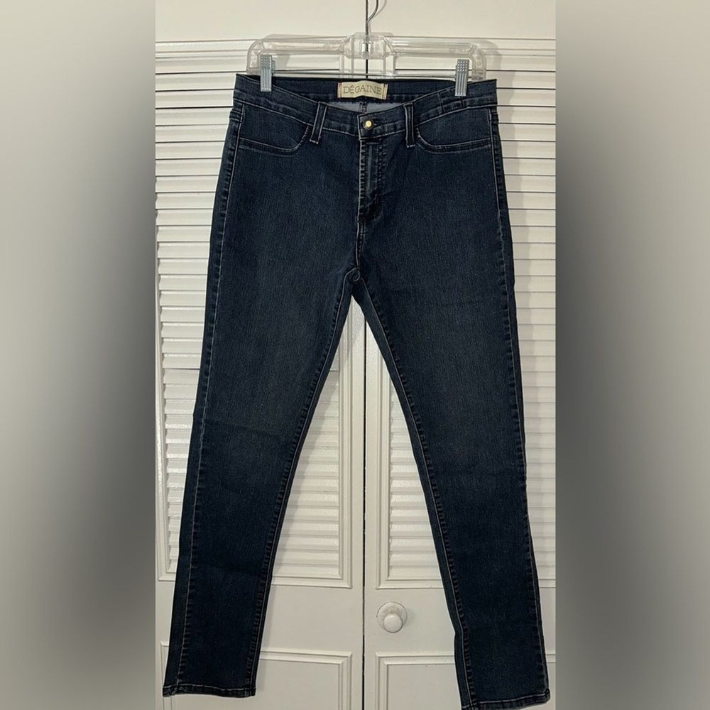 Degaine Womens Size 31 Dark Wash Skinny Jeans Stretch Denim‎ Made in USA W432020
